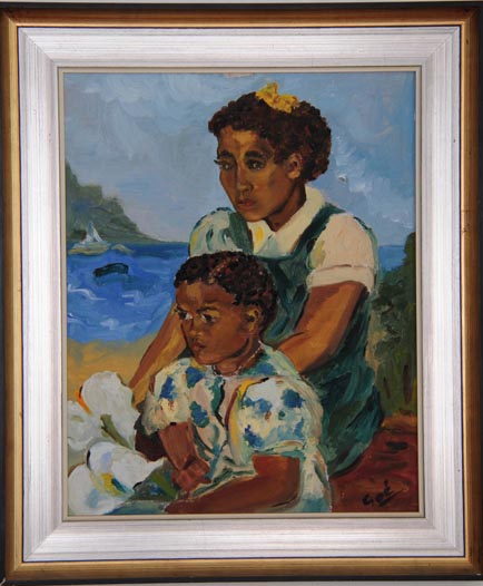 Portrait of two girls